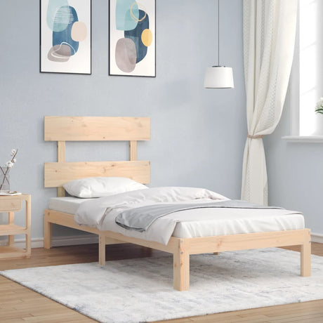Bed Frame Without Mattress Solid Wood Pine