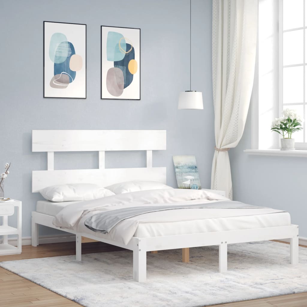 Bed Frame Without Mattress Solid Wood Pine