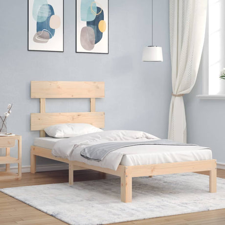 Bed Frame Without Mattress Solid Wood Pine