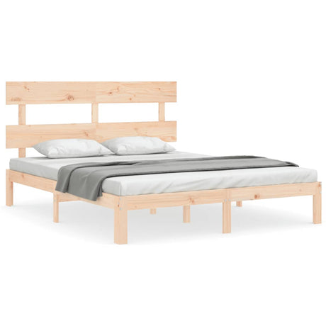 Bed Frame Without Mattress Solid Wood Pine