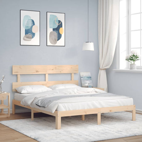 Bed Frame Without Mattress Solid Wood Pine