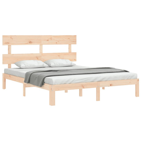 Bed Frame Without Mattress Solid Wood Pine