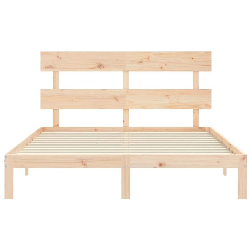 Bed Frame Without Mattress Solid Wood Pine