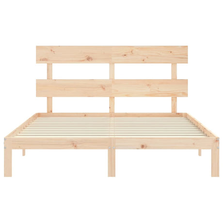 Bed Frame Without Mattress Solid Wood Pine
