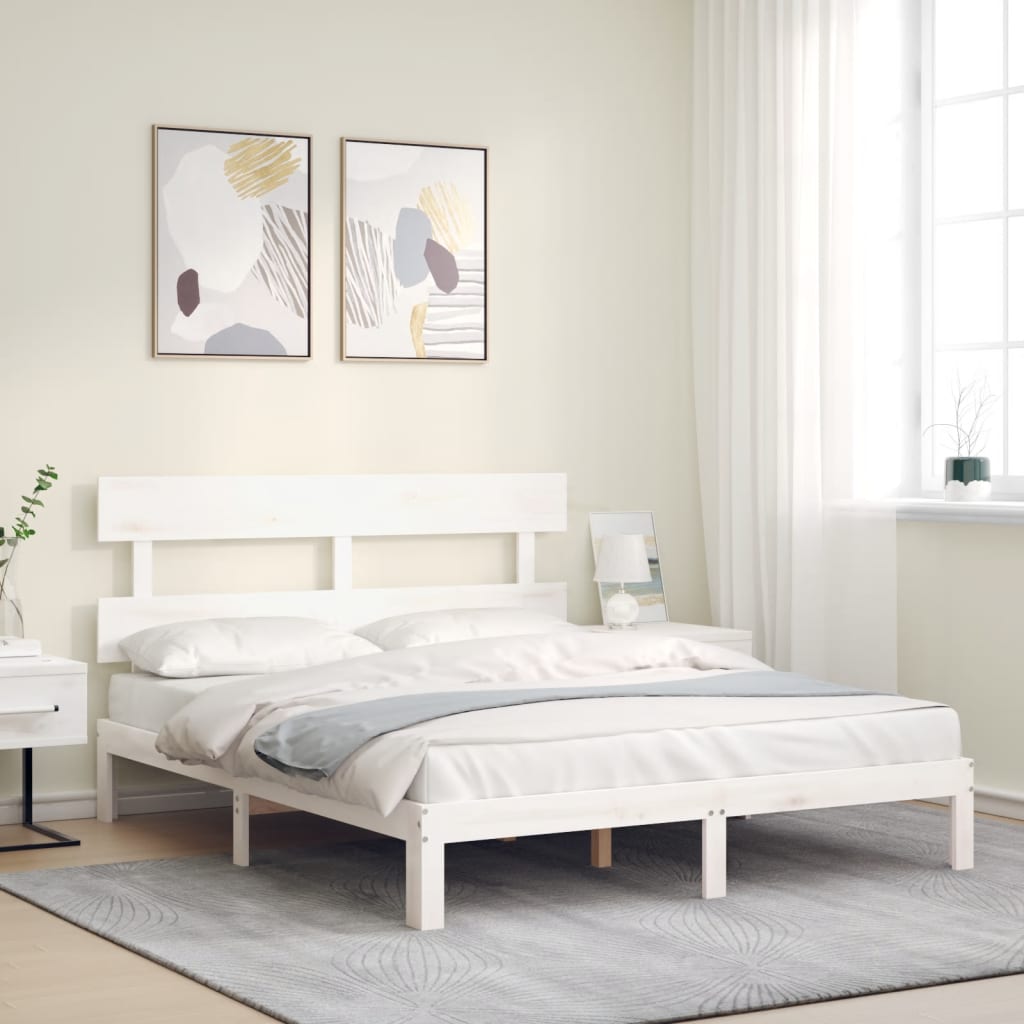 Bed Frame Without Mattress Solid Wood Pine