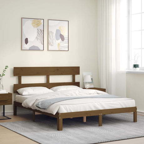 Bed Frame Without Mattress Solid Wood Pine