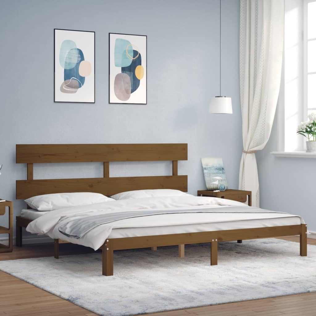 Bed Frame Without Mattress Solid Wood Pine