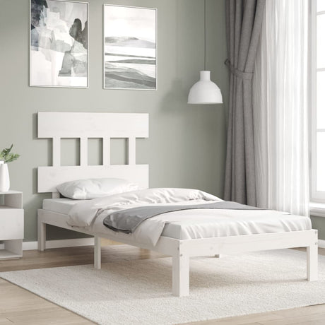 Bed Frame Without Mattress Double Solid Wood Pine