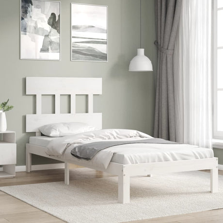Bed Frame Without Mattress Double Solid Wood Pine