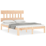 Bed Frame without Mattress 140x200 cm Solid Wood Pine