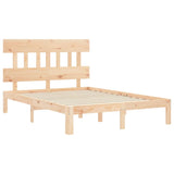 Bed Frame without Mattress 140x200 cm Solid Wood Pine