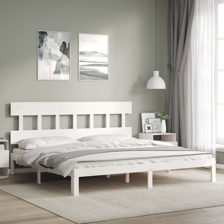 Bed Frame Without Mattress Double Solid Wood Pine