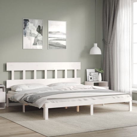 Bed Frame Without Mattress Double Solid Wood Pine