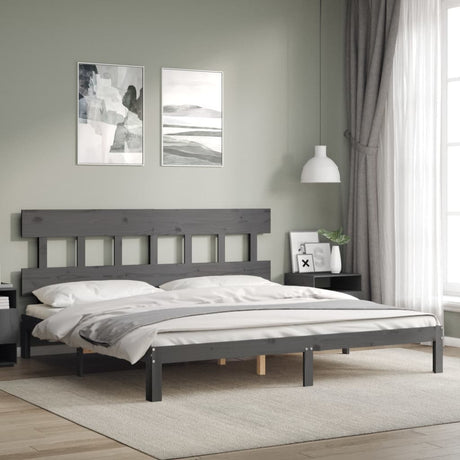 Bed Frame Without Mattress Double Solid Wood Pine
