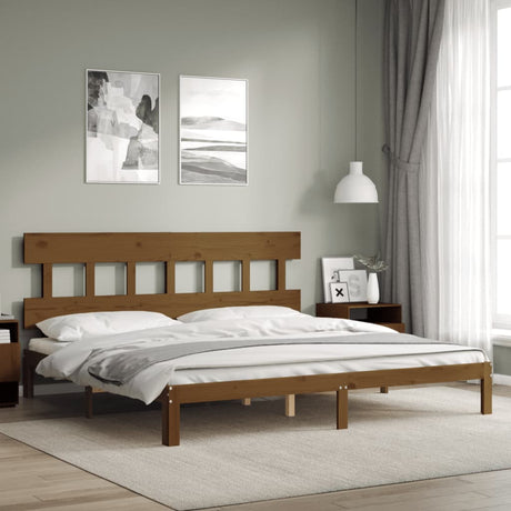 Bed Frame Without Mattress Double Solid Wood Pine