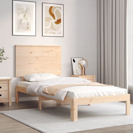 Bed Frame Without Mattress Single Solid Wood Pine