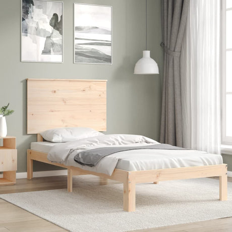 Bed Frame Without Mattress Single Solid Wood Pine