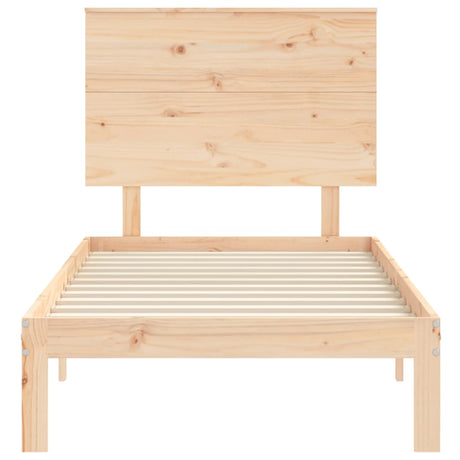 Bed Frame Without Mattress Single Solid Wood Pine