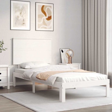 Bed Frame Without Mattress Single Solid Wood Pine