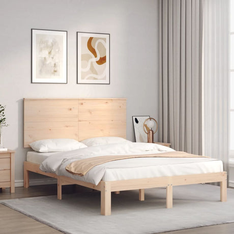 Bed Frame Without Mattress Single Solid Wood Pine