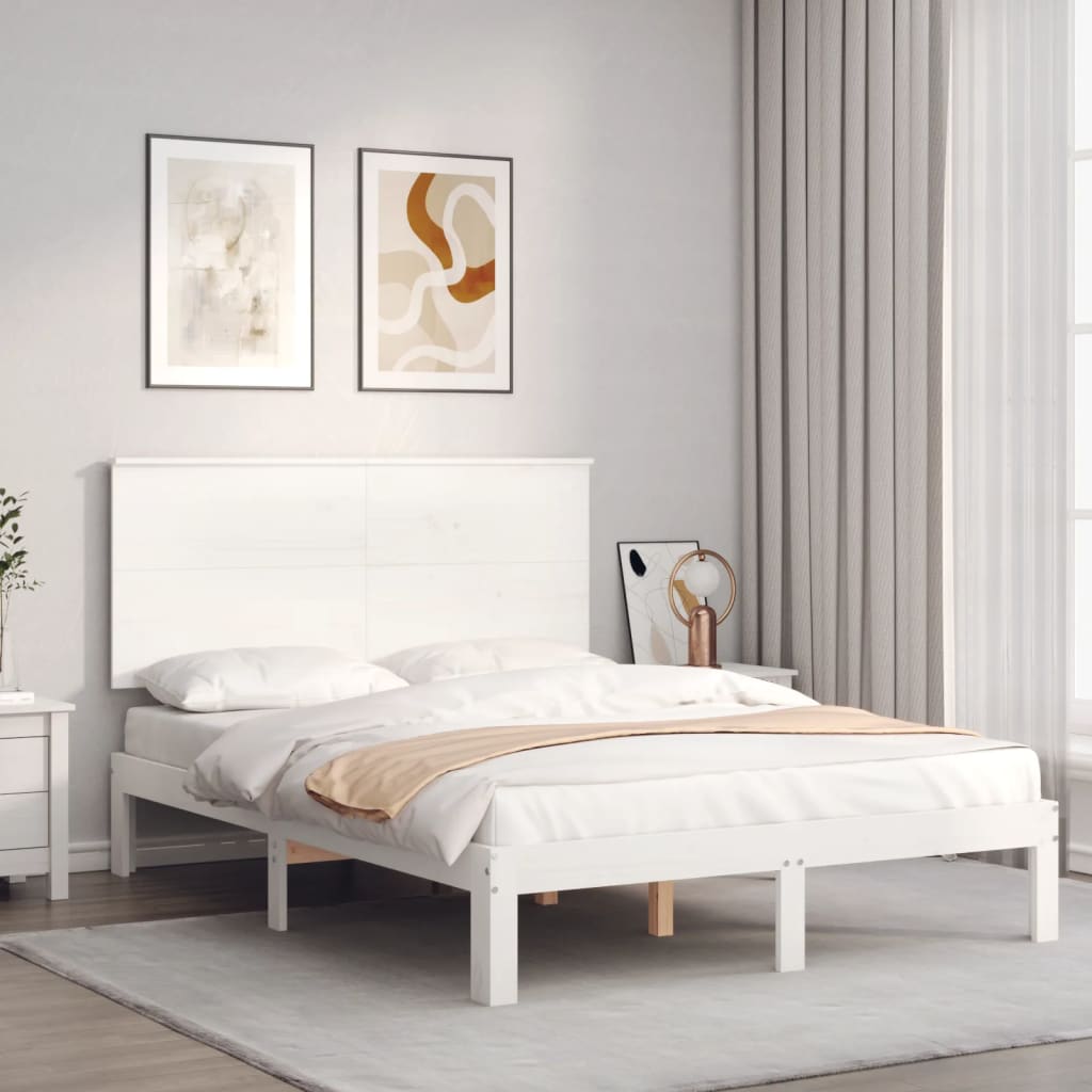 Bed Frame Without Mattress Single Solid Wood Pine