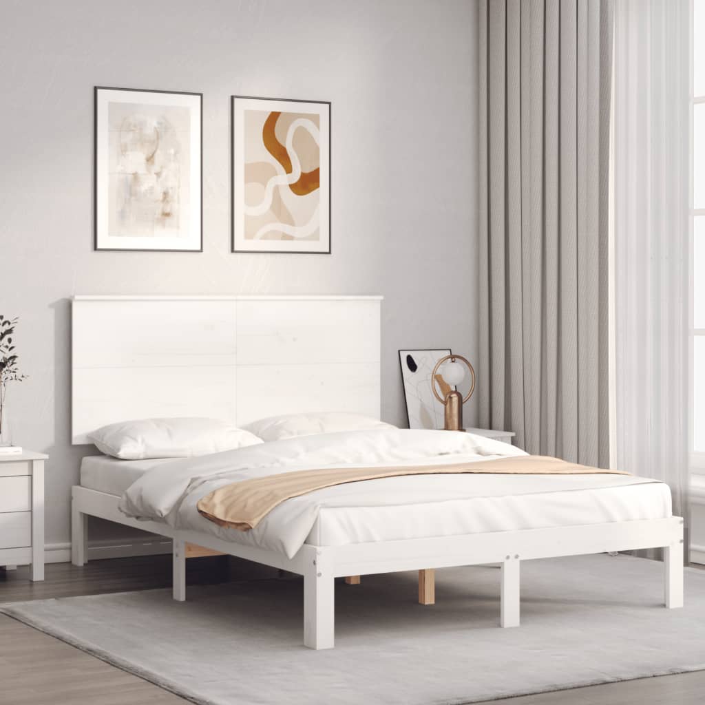 Bed Frame Without Mattress Single Solid Wood Pine