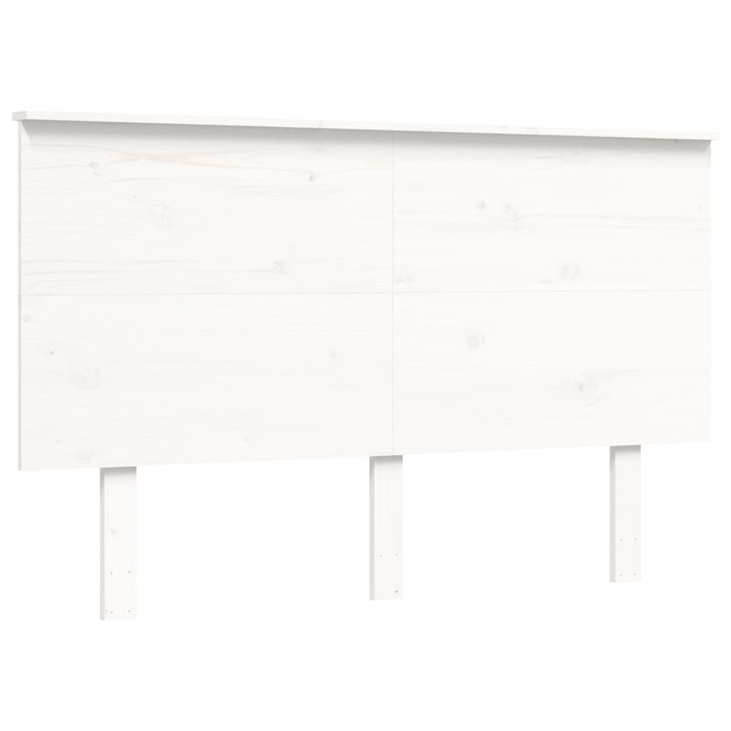 Bed Frame without Mattress White 140x200 cm Solid Wood Pine
