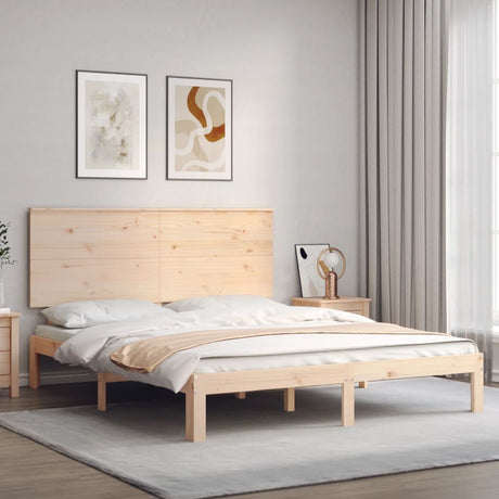 Bed Frame Without Mattress Single Solid Wood Pine