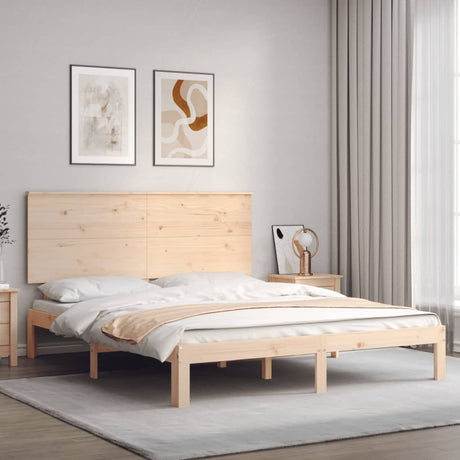 Bed Frame Without Mattress Single Solid Wood Pine