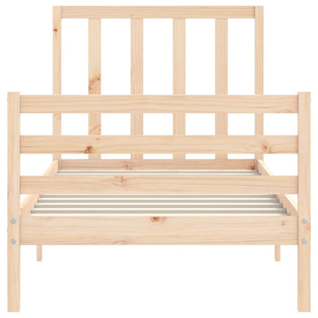 Bed Frame Without Mattress Small Single Solid Wood Pine