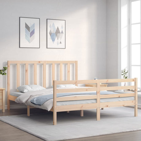 Bed Frame Without Mattress Small Single Solid Wood Pine