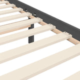 Bed Frame without Mattress Grey 200x200 cm Solid Wood Pine