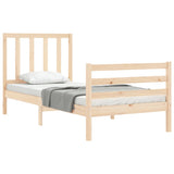 Bed Frame without Mattress 100x200 cm Solid Wood Pine