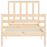 Bed Frame without Mattress 100x200 cm Solid Wood Pine