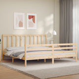 Bed Frame without Mattress 200x200 cm Solid Wood Pine