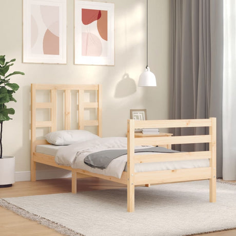 Bed Frame Without Mattress Solid Wood Pine