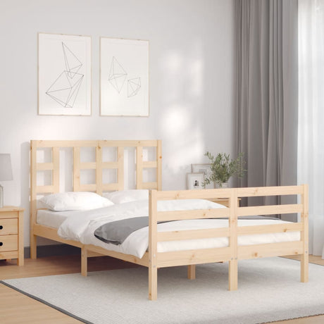 Bed Frame Without Mattress Solid Wood Pine