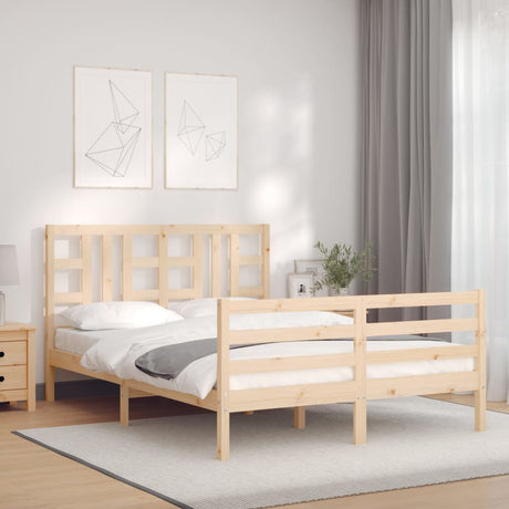 Bed Frame Without Mattress Solid Wood Pine