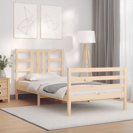 Bed Frame Without Mattress Solid Wood Pine