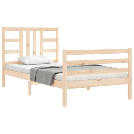 Bed Frame Without Mattress Solid Wood Pine
