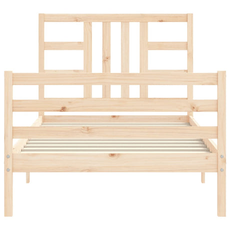 Bed Frame Without Mattress Solid Wood Pine