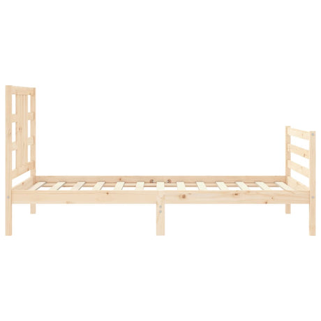 Bed Frame Without Mattress Solid Wood Pine