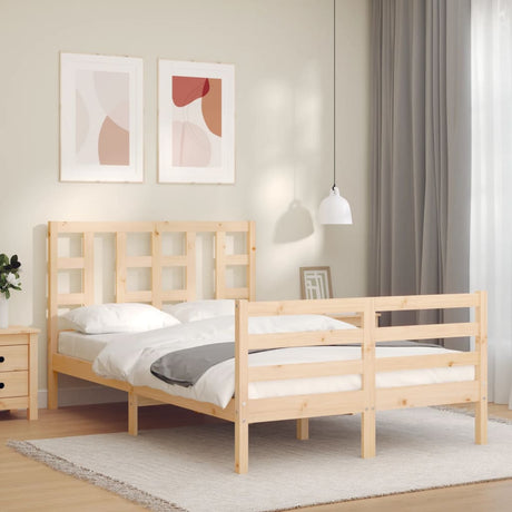 Bed Frame Without Mattress Solid Wood Pine