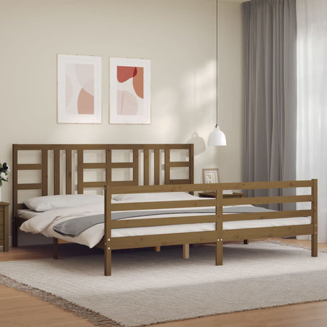 Bed Frame Without Mattress Solid Wood Pine