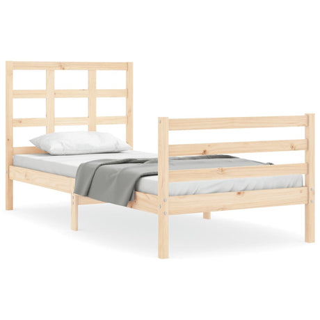 Bed Frame Without Mattress Single Solid Wood