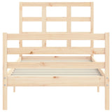 Bed Frame Without Mattress Single Solid Wood