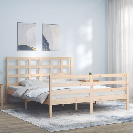 Bed Frame Without Mattress Single Solid Wood