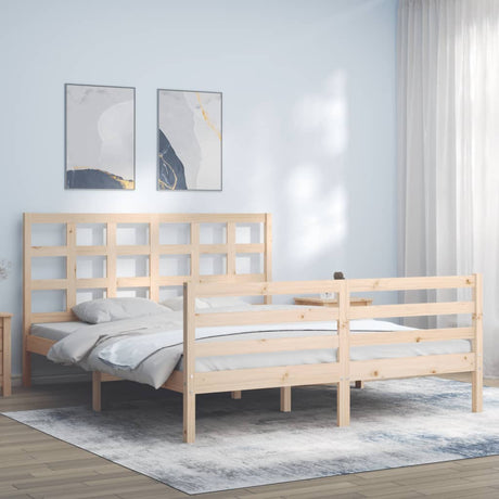 Bed Frame Without Mattress Single Solid Wood