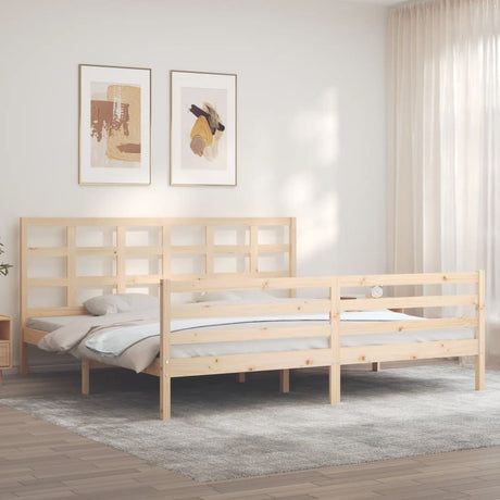 Bed Frame Without Mattress Single Solid Wood