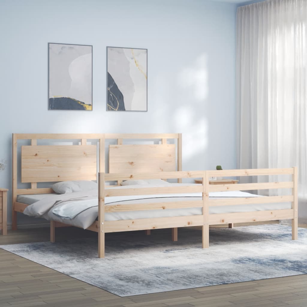 Bed Frame Without Mattress Solid Wood